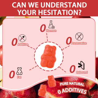 VITA แอปเปิ้ลไซเดอร์ วิตามินรวมอาหารเสริม ไฟเบอร์ดีท็อกซ์Apple Cider Vinegar Vitamin Gummy Aldult Supplement 60Gummies