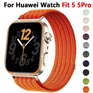 สายรัดไนลอนถักสําหรับนาฬิกา Huawei Fit 4Pro 5Pro สายรัดข้อมือระบายอากาศสบายสําหรับ Huawei Fit 3 4 5