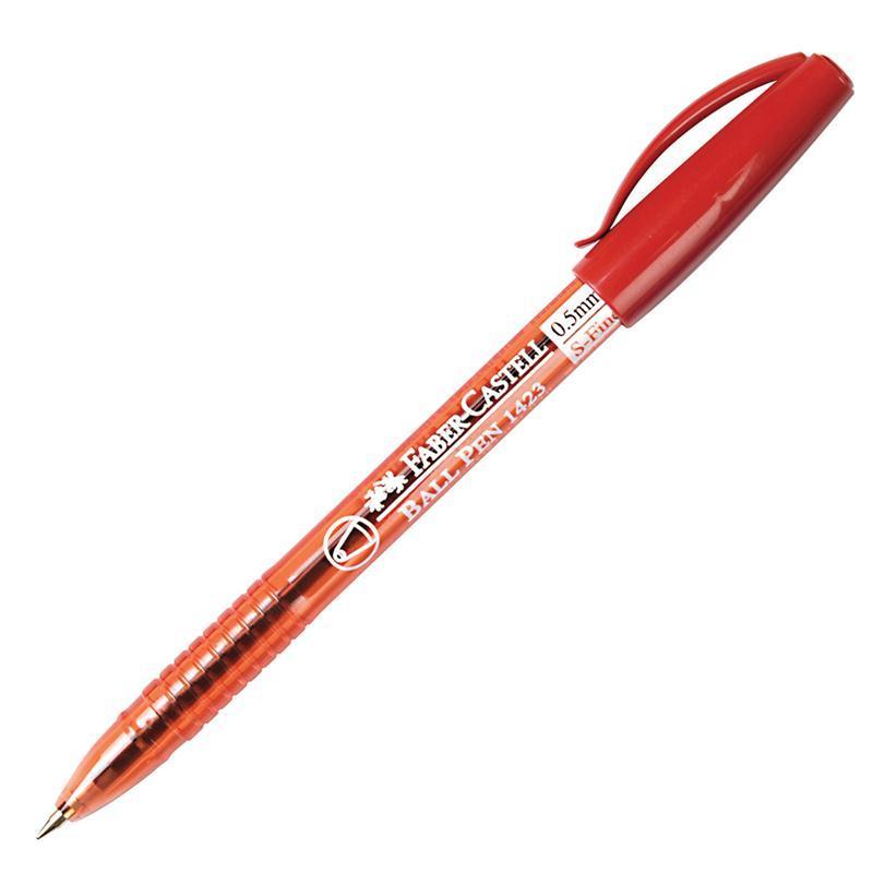 ปากกาลูกลื่น 0.5 มม. Faber-Castell 1423 สีแดง