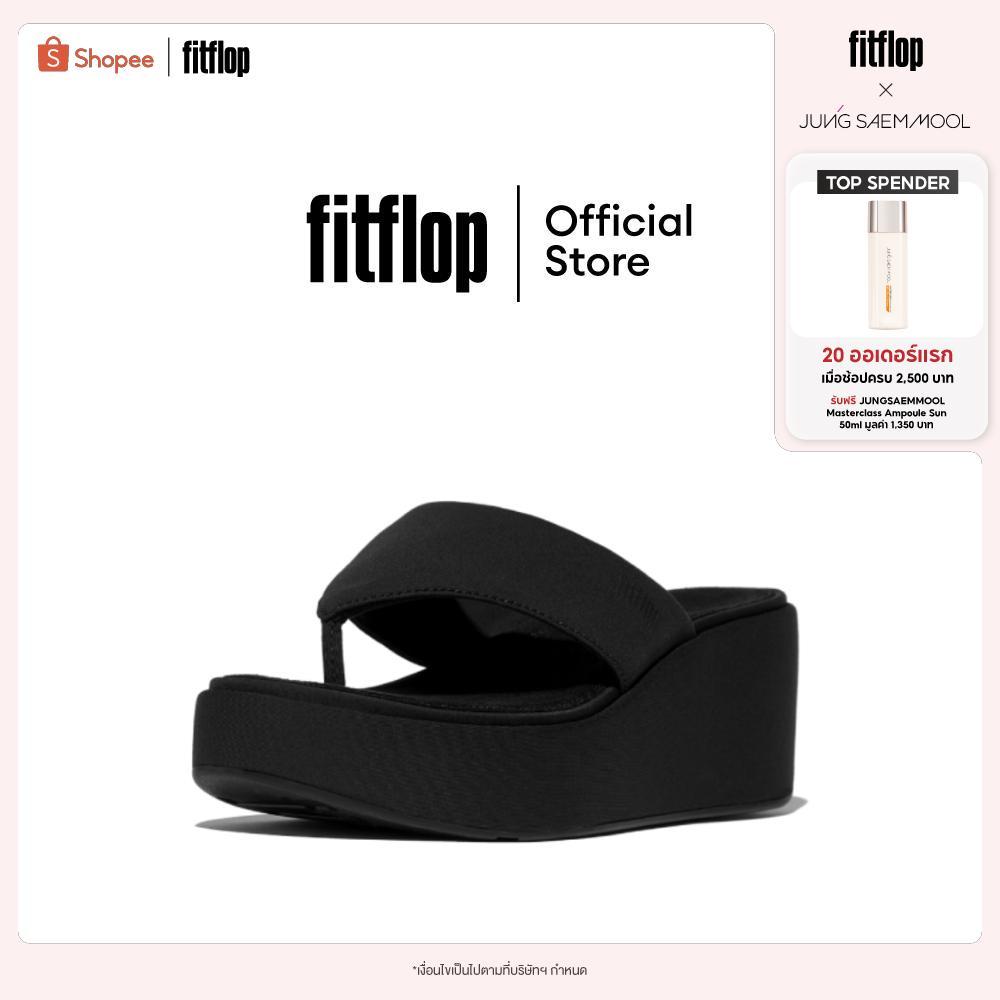 FITFLOP PLATFFORMS WEDGE TOE-POST รองเท้าแตะแบบหูหนีบผู้หญิง รุ่น JF8-090 สี BLACK