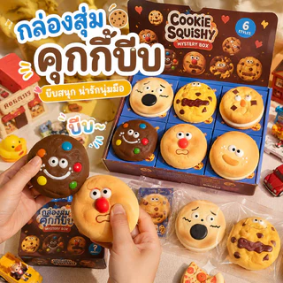 สกุชชี่ จุ่มคุ้กกี้ Chamelon กล่องสุ่ม 1 ชิ้น สุ่มบีบได้ ช่วยคลายเครียด ของเล่นบีบอัด