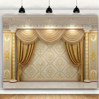 ผ้าพื้นหลังเวที ผ้าแขวนแบนเนอร์ในห้องโถง (ขนาดสูงสุด 180-300 ซม.)
