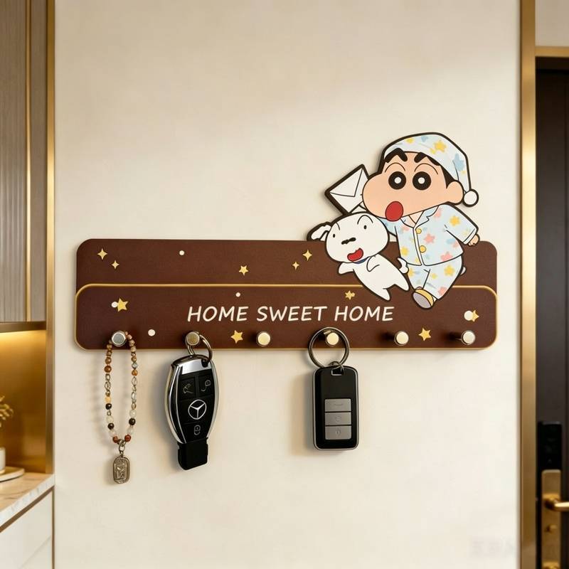 Entrance Hanging Key Storage ตะขอติดผนัง Crayon Shin-Chan SpongeBob SquarePant