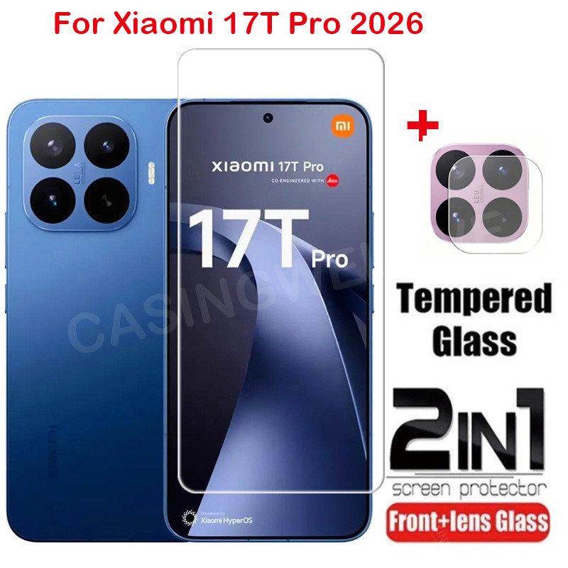 สําหรับ Xiaomi 17T Pro 5G 2026 17T 15T 17 Pro Max Ultra 4G 5G คลุมทั้งหมดกระจกนิรภัยฟิล์มด้านหน้าป้องกันหน้าจอกลับกล้องเลนส์ป้องกันฟิล์ม