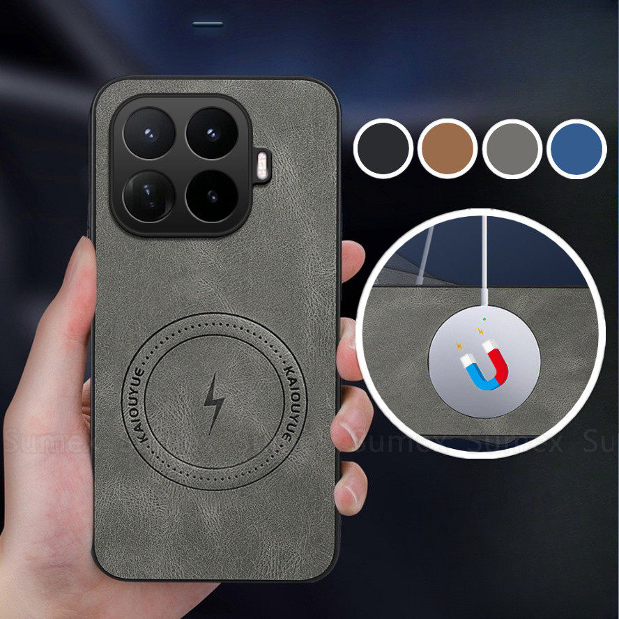 แม่เหล็กชาร์จแหวนหนังสําหรับ Xiaomi17T Xiaomi 17T Pro 5G Simple ธุรกิจโทรศัพท์ปกหลัง Soft TPU กล้องกันกระแทก Handphone ปลอก Mi17T Mi 17TPro 2026