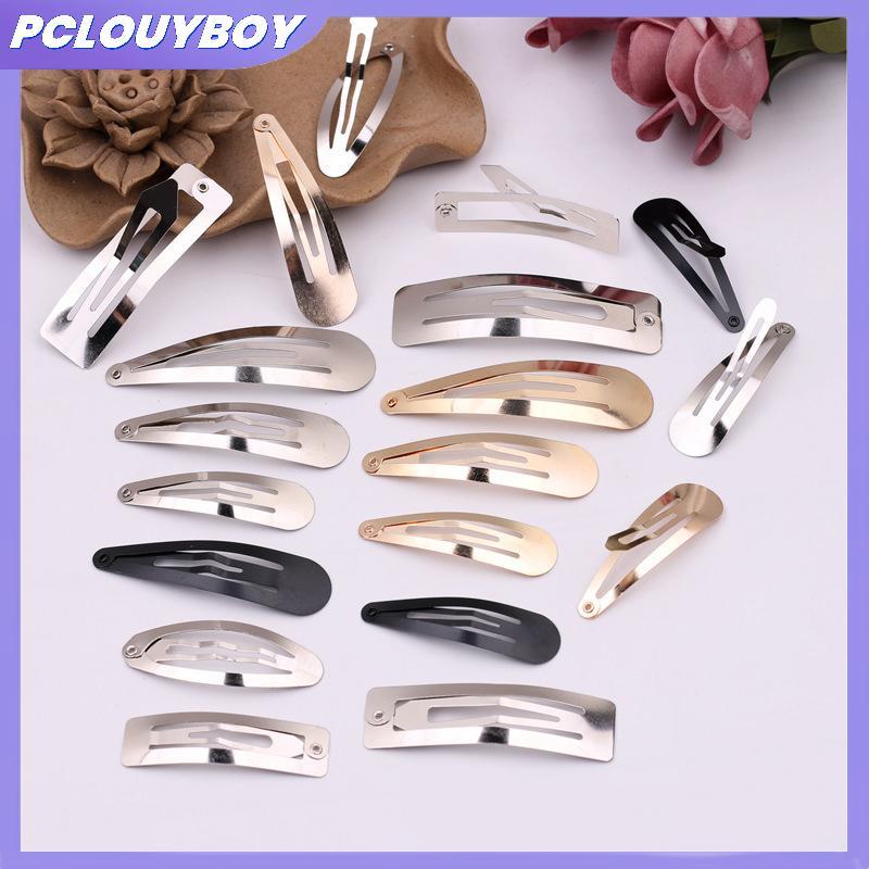 PCLUYBOY 50pcs โลหะคลิปผม Silver Gold BB คลิป Diy Handmade หญิง Headdress อุปกรณ์เสริม Barette Hairpins Pin PCLUYBOY