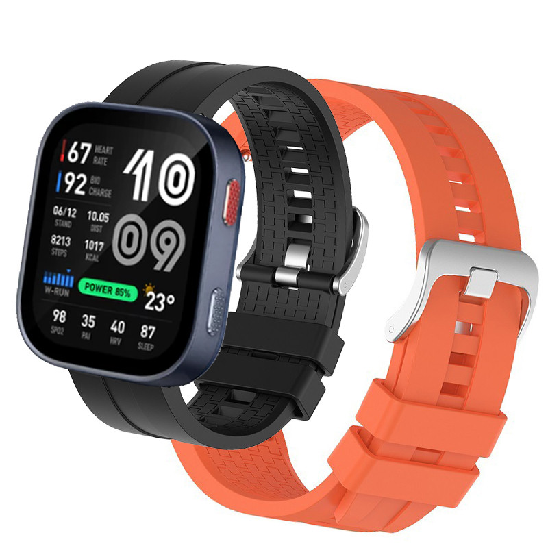 ฟิล์ม สาย Amazfit Bip Max สมาร์ทนาฬิกาสายรัดข้อมือซิลิโคนสําหรับ Amazfit Bip Max สมาร์ทวอท์ชป้องกันหน้าจอฟิล์มสร้อยข้อมือกีฬาอุปกรณ์เสริม