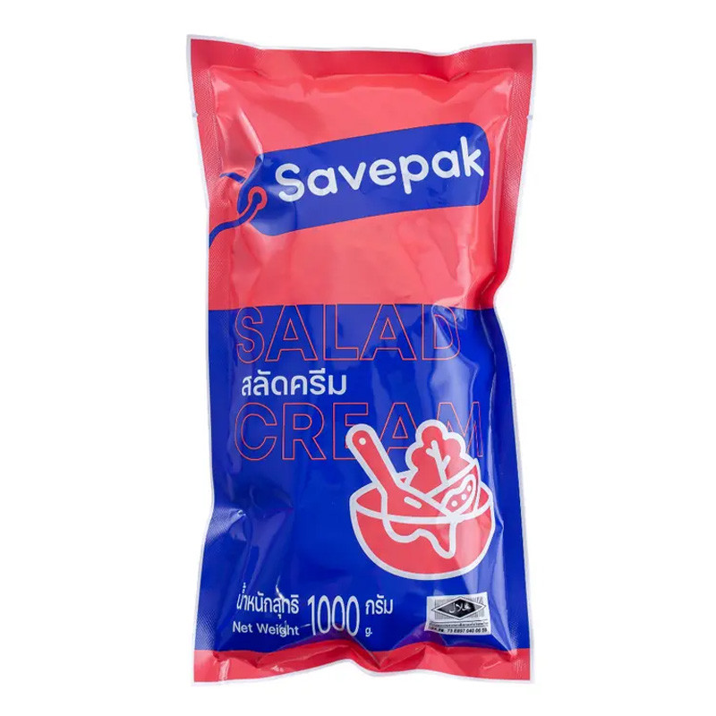 เซพแพ็ค สลัดครีม 1 กก. (SAVEPAK Salad Cream 1 kg) โปโลแมน POLOMAN