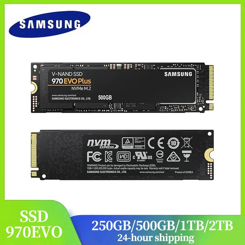 Samsung 2TB SSD 1TB 970 EVO Plus MLC NVMe M.2 2280 500GB ไดรฟ์ Solid State ภายใน PCIe 3.0x4 250GB สํ