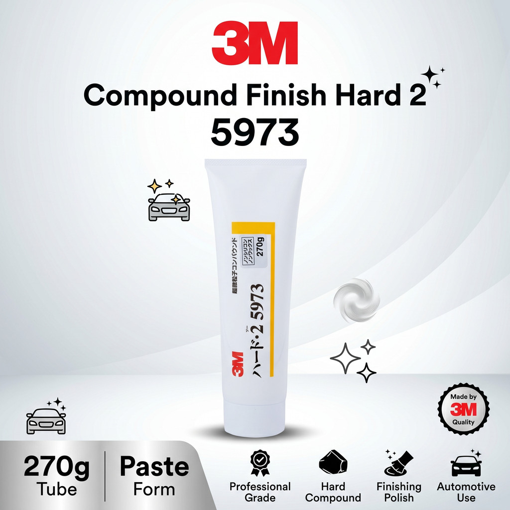 3M Compound Finish Hard 5973 270g Paste Car Polish Scratch Remover