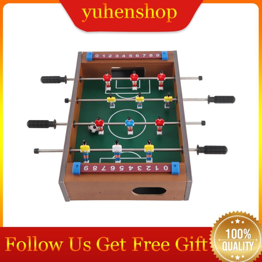 Yuhenshop Yuhenshop Denash โต๊ะ Foosball สำหรับชุดเกมฟุตบอลในบ้านพร้อม 2 ลูกแบบพกพา Mini Interactive