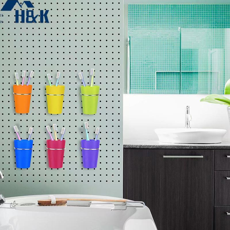 [H & K] 1 ชุด Pegboard ถ้วยผู้ถืออุปกรณ์เสริมสําหรับห้องหัตถกรรมตะขอตะกร้าริบบิ้นเครื่องมือสกรูสําหรับจัดระเบียบอุปกรณ์เสริมเครื่องมือ {th}