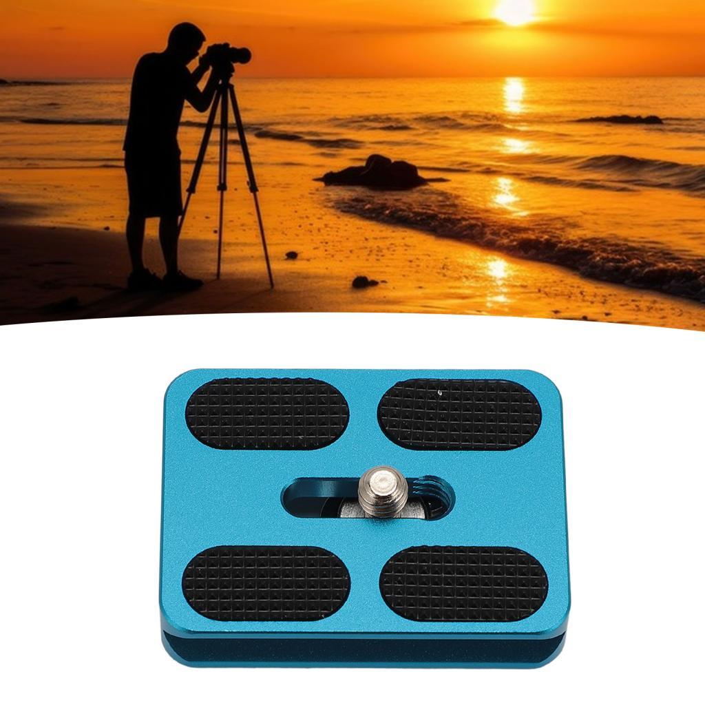 Yohooo Gugxiom Metal Quick Release Plate 38mm Card Slot แผ่นกล้อง Mount with 1/4in Thread สําหรับ Ar