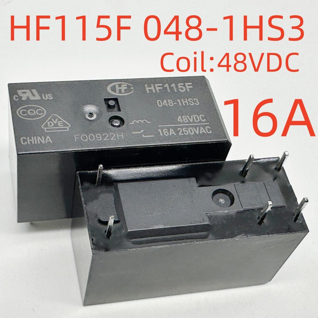 ยี่ห้อใหม่ 6-Pin 16A รีเลย์ HF115F 005/024/048-1H3/1HS3/A/F 115FA6