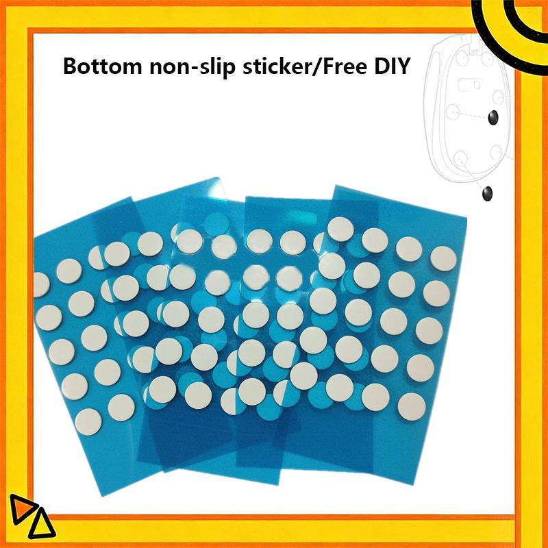 (ใหม่) Universal Mouse Non-SLIP Foot Stier Small Round Dot Mouse Skates Mice Glide Feet Control Spee