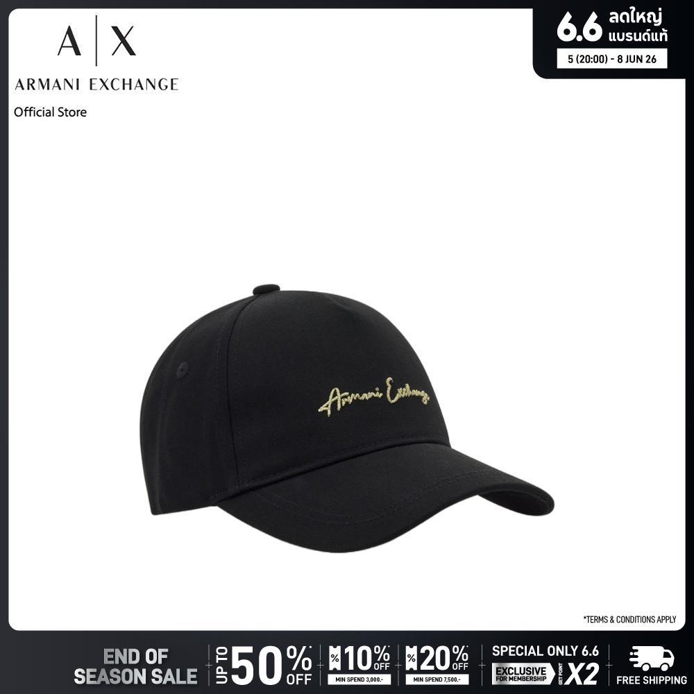 Armani Exchange หมวกแก็ปผู้หญิง รุ่น XW000956-AF13848-MC021 สีดำ