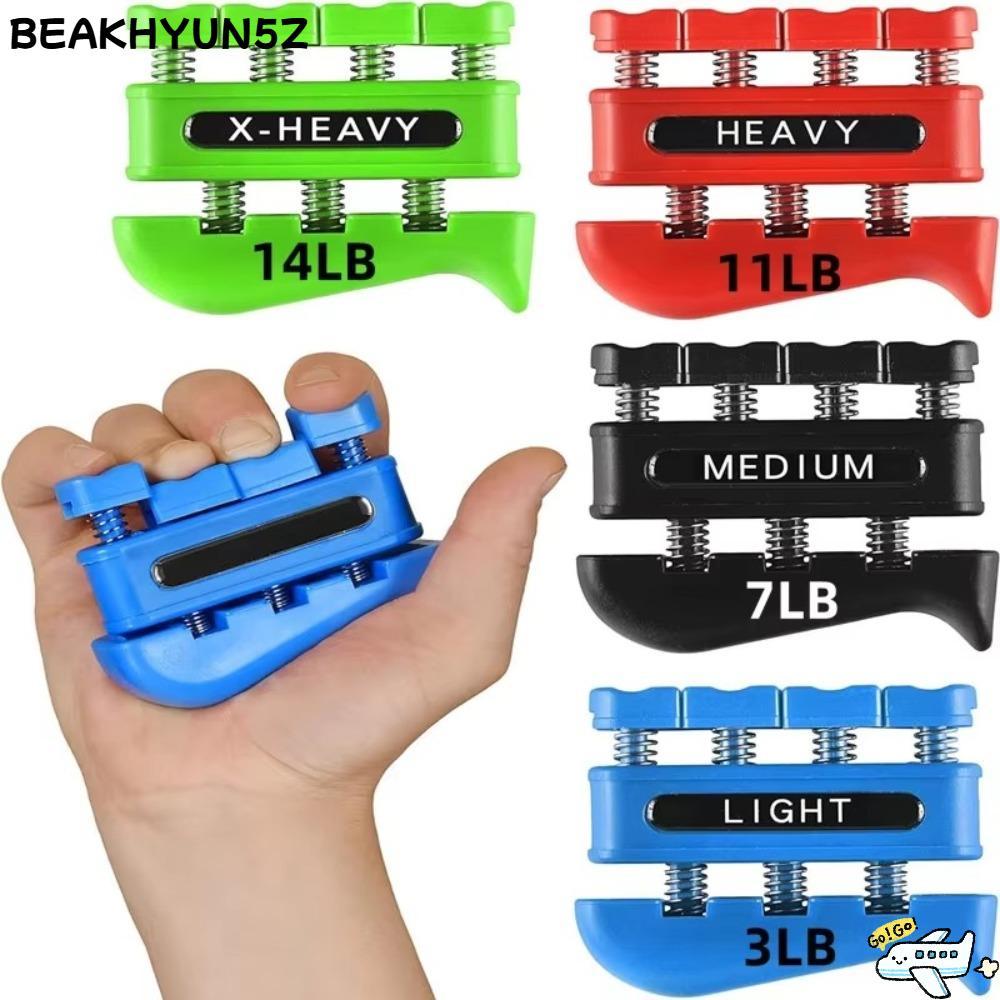 BEAKHYUN5Z เทรนเนอร์นิ้วมือ, Strengthener Hand Finger Strengthener Finger Strengthener Finger Exerciser, สําหรับ Musician Rock Climbing แบบพกพา Grip ออกกําลังกายอุปกรณ์สําหรับ Forearm และมือ