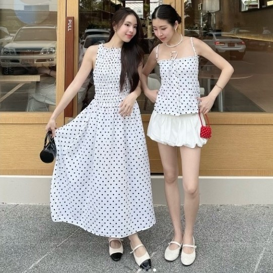 (ส่งต่อ)3pcs.basket Sunshine dress เดรสยาว