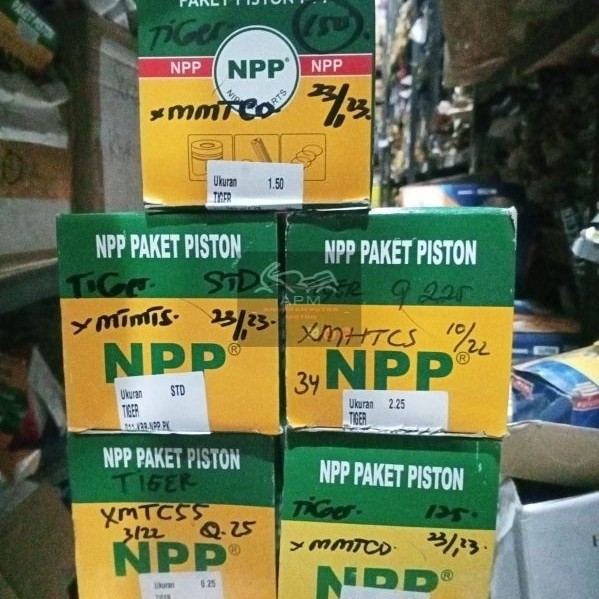 PISTON ชุด NPP TIGER KBB Os Std 025 050 075 100 125 150 175 200 225 250 275 300