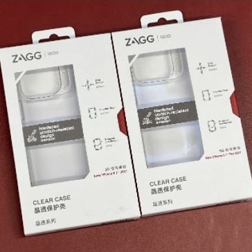 ZAGG CLEAR CASE SHOCKPROOF TRANSPARENT CASE สําหรับ IPHONE 13, 13 PRO,13 PRO MAX