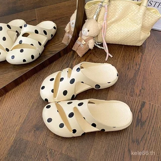 A3NP EVA Baotou Anti-Collision รองเท้าแตะผู้หญิงกลางแจ้งสวมใส่กลางแจ้งการ์ตูนรองเท้าแตะ Anti-Slip Seaside รองเท้าชายหาดสีสันเสือดาว