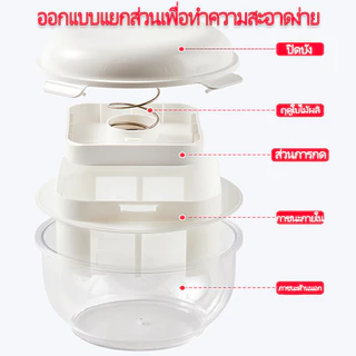 [ SIZE ใหญ่ ] ที่กรองโยเกิร์ต กรีก พร้อมฝาปิด สําหรับครัวเรือน, ที่กรองชีส อุปกรณ์แยกนมถั่วเหลือง สเตนเลส