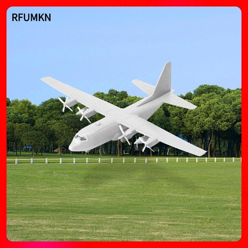 [rfumkn] 1/144 Transport Plane Model ,Miniature Aircraft Toy Assembled Model C130 4D พร้อมขาตั้งของข