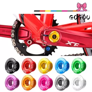 GOGOU จักรยาน Crankset Cover, ชิ้นส่วนจักรยาน M15 Chainwheel Cranks สกรู, อลูมิเนียมอัลลอยด์ทนทาน Hollow Integrated Hollowtech Crank Bolt
