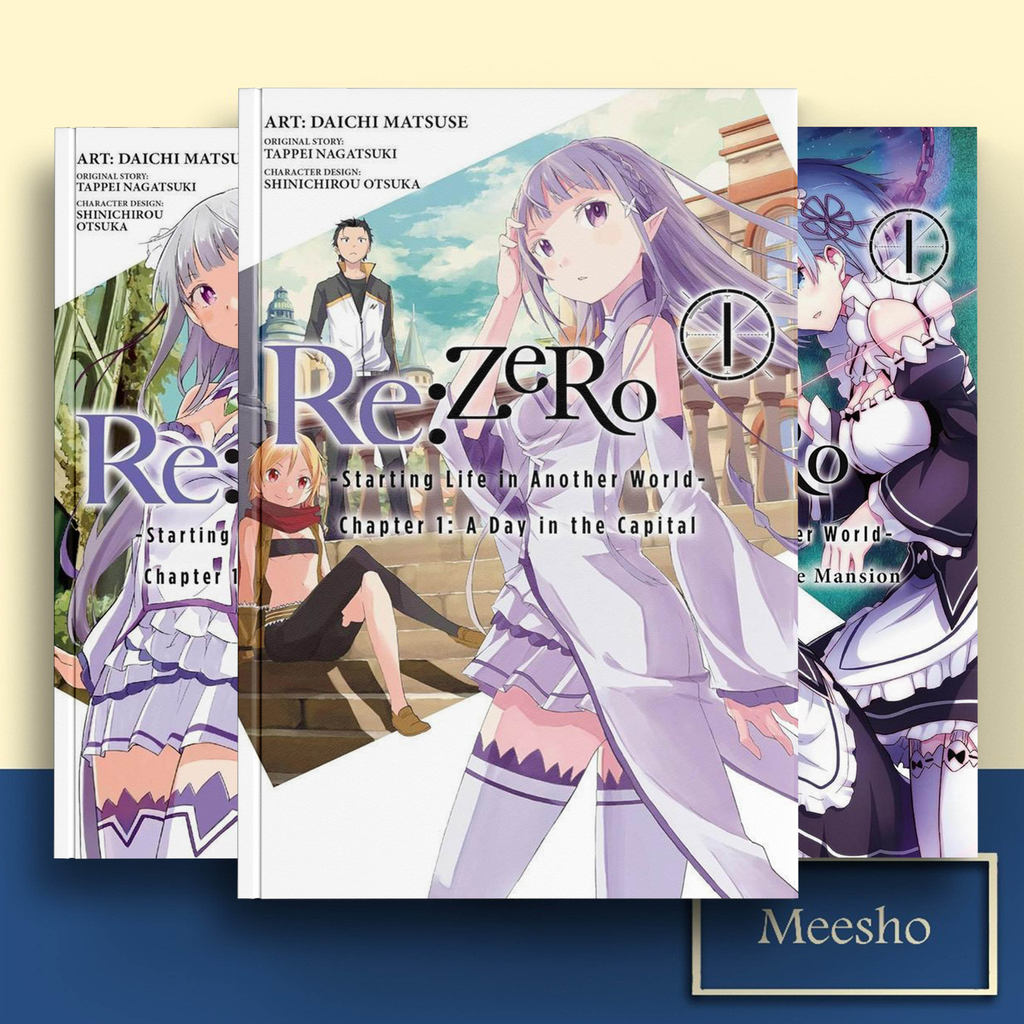 Re:ZERO -Starting Life in Another World-, CHAPTER 1 เล่ม 01-CHAPTER 4 เล่ม 08 (M Manga Comic) โดย Tappei Nagtsuki (อังกฤษ/อินโดนีเซีย)