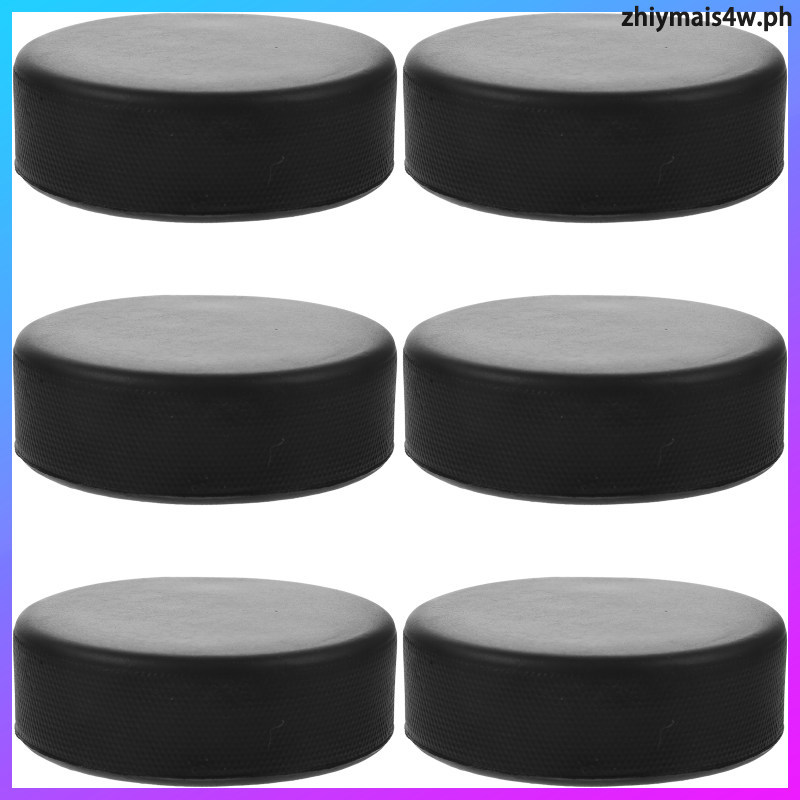 6 ชิ้น PU Ice Hockey Puck เปลี่ยนการฝึกอบรม Puck การแข่งขันการฝึกอบรม Puck zhiymais4w