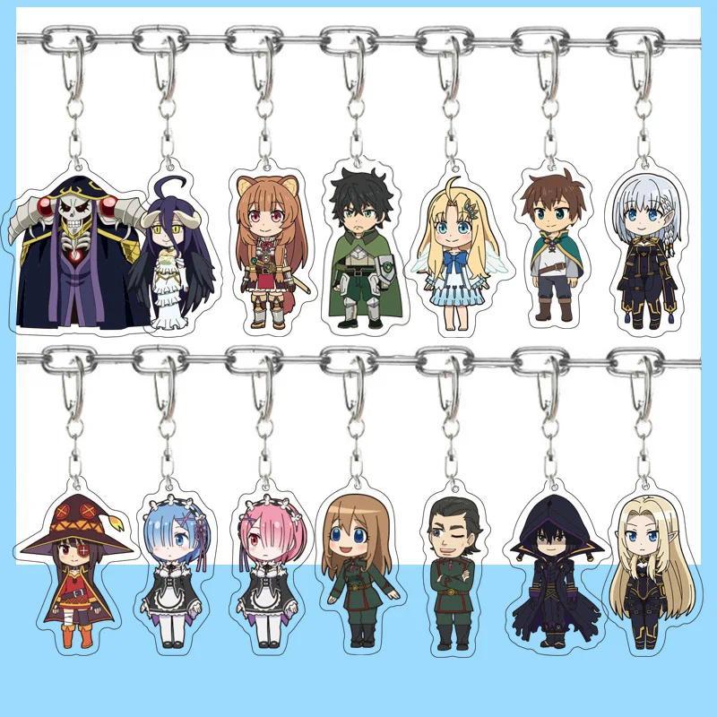Isekai Quartet Another World อะคริลิคพวงกุญแจจี้เครื่องประดับ Animation Relatex ผลิตภัณฑ์ Key Chain 