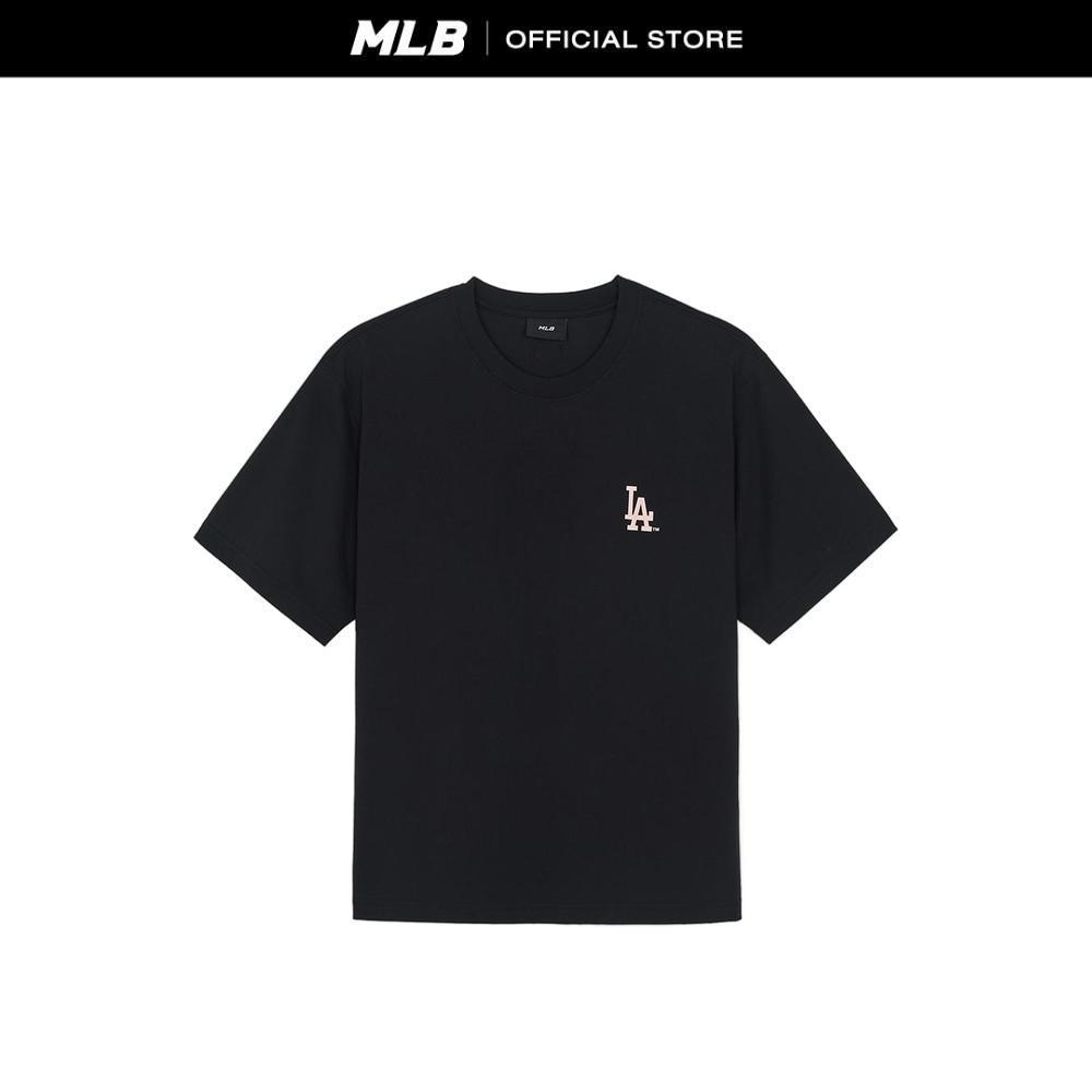 MLB เสื้อยืด ยูนิเซ็กซ์ Basic Color Lettering Back Graphic Over Fit T-Shirts รุ่น 3ATSB6363 07BKS สีดำ