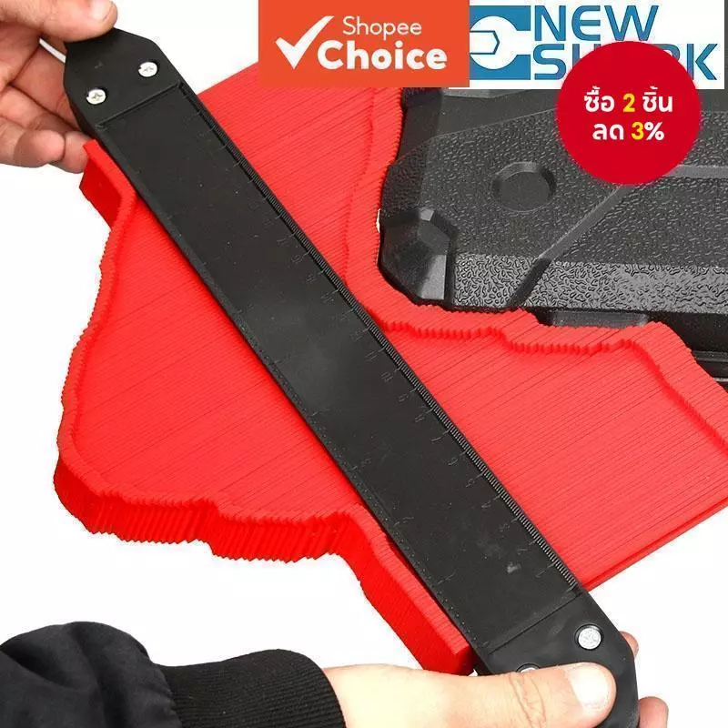 One Set Contour Gauge Profile Tool, Plastic Shape Duplicator สําหรับวัดรูปร่างผิดปกติในช่างไม้งานไม้และโครงการตั้งพื้น