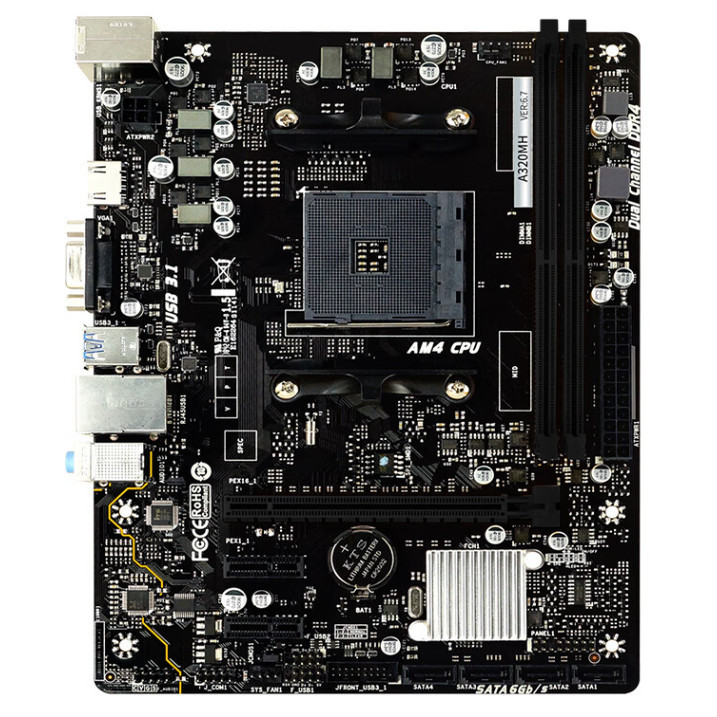 [มือที่สอง] BIOSTAR/Yingtai A320MH AM4 เมนบอร์ด A520M H A320MD PRO A320M-K B350