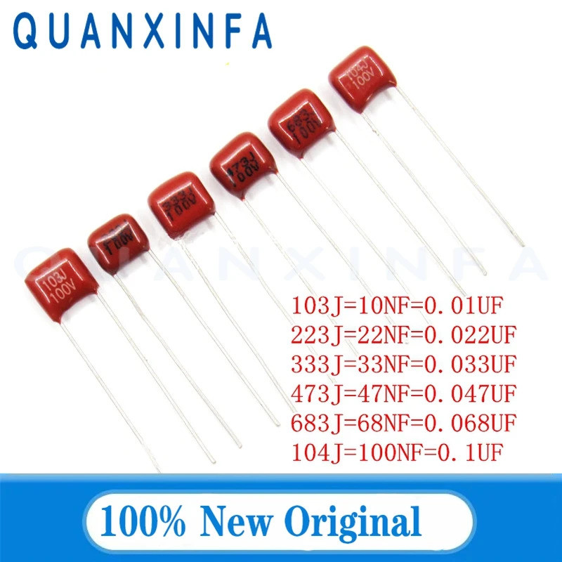 20PCS 100V104J 101J 102J 103J 105J 224J 223J 221J 222J 333J 683J 447J 473J 472J 0.1UF 100NF 10NF 68N