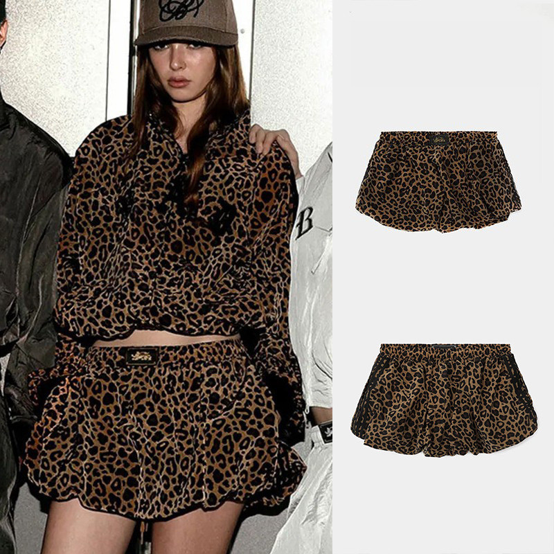 VJX2 badblood bcac American-style sexy leopard print skirt, feminine casual dress A Line skirt
