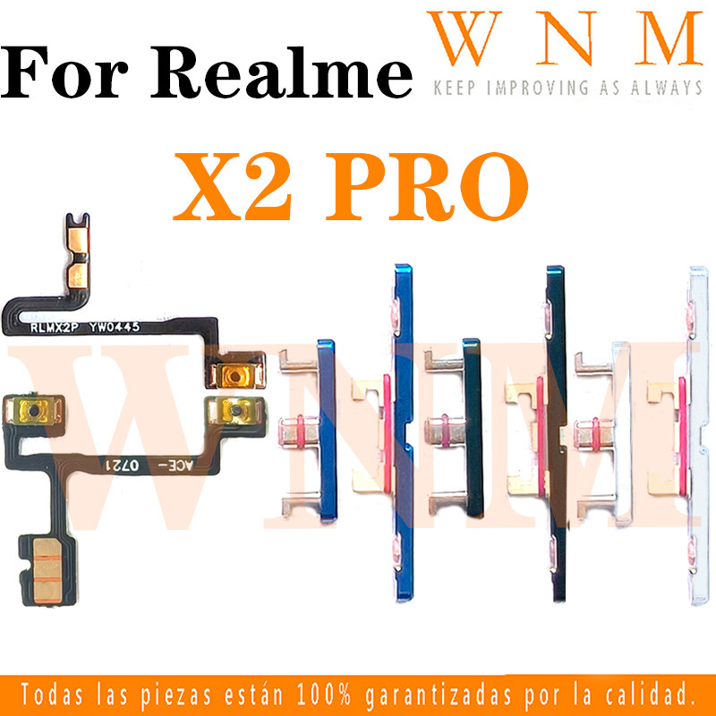 สําหรับRealme X2 PRO RMX1931 ปุ่มเปิดปิดปุ่มสวิทช์ด้านข้างKey Volume Up Down Flexสายโทรศัพท์มือถือPart