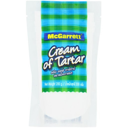 แม็กกาแรต ครีมออฟทาร์ทาร์ McGarrett Cream of Tartar 200g.