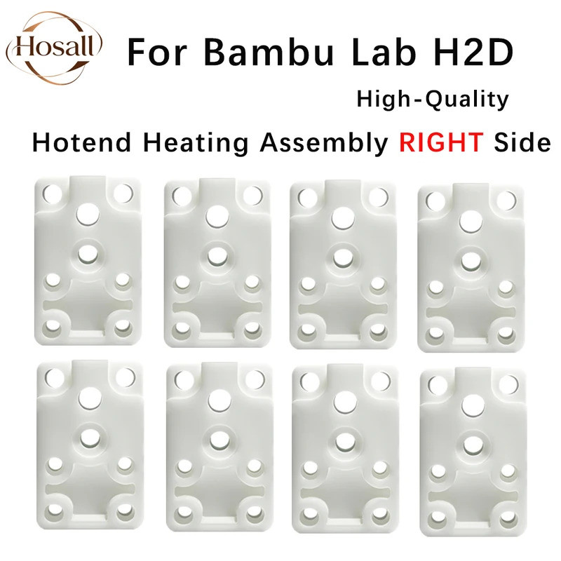 HB สําหรับ Babambu Lab H2D Hotend เครื่องทําความร้อนบล็อก Zirconia Bambulab H2D Hotend ขวาชุดติดตั้ง