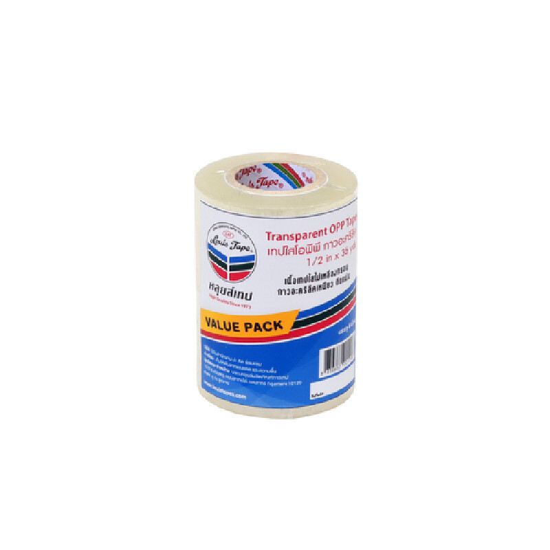 เทปใสโอพีพี หลุยส์ Eco P85 แกน1" 1/2"X36หลา (แพ็ค6ม้วน)