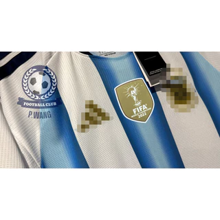 New !! เสื้อฟุตบอลโลก ทีมชาติ อาเจนติน่า 3A เกรดแฟนบอล Home ชุดเหย้า ปี 2026 ฟลูออฟชั่นชื่อเบอร์นักเตะในทีม (อาเจนติน่า-