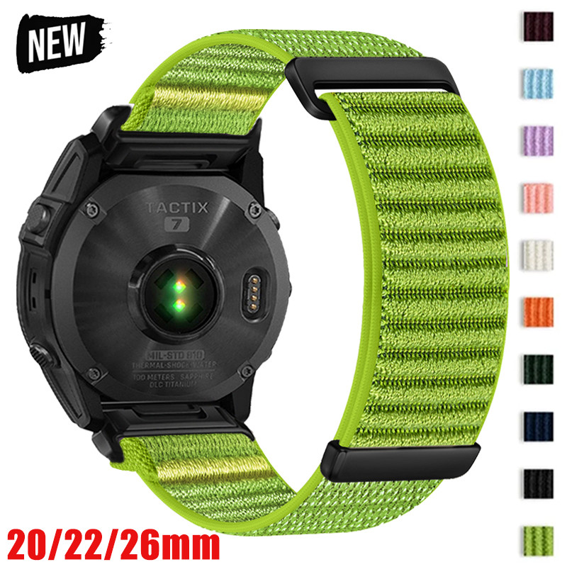 QuickFit 20 22 มม.26 มม.ทอไนลอนสําหรับ Garmin Fenix E 8 47 มม.51 มม.7 7X 6 6X 5 5X Plus/Enduro 3/Epix Pro Gen 2 สายคล้องสร้อยข้อมือ