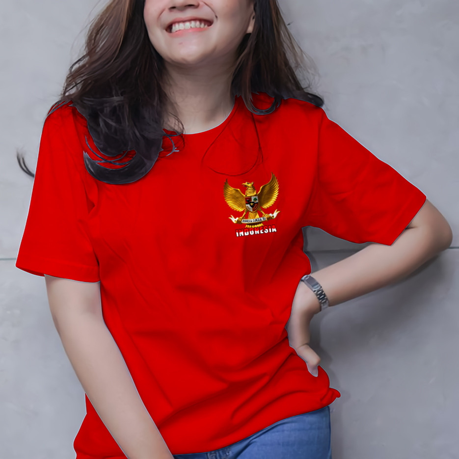 KATUN Clothing88 ID - ยืด Garuda indonesia Pocket Motif วันประกาศอิสรภาพ 78th 17 สิงหาคม / เสื้อยืดผ