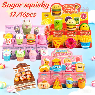 12 ชิ้น ของเล่นบีบช้า Slow Rebound ของเล่นคลายเครียด ซาลาเปานุ่ม กล่องสุ่ม Blind Box ของเล่นน่ารัก สำหรับเด็กและผู้ใหญ่