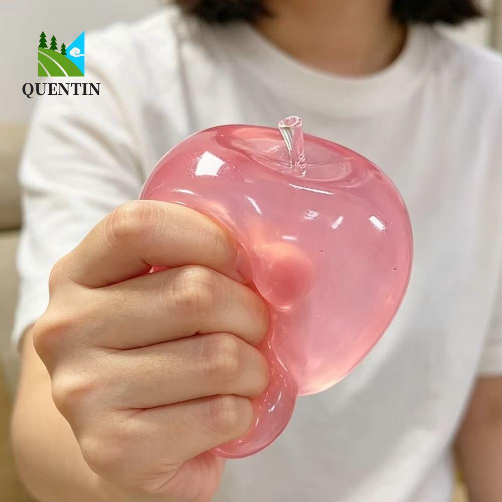QUENTIN Coconut Oil Squishy Ball, Blue Soft Ball Quick-rebound Squeeze ของเล่น,ของขวัญโปร่งใสช้า Rising Quick-rebound Maltose Squishy ของเล่นสําหรับเด็กผู้ใหญ่