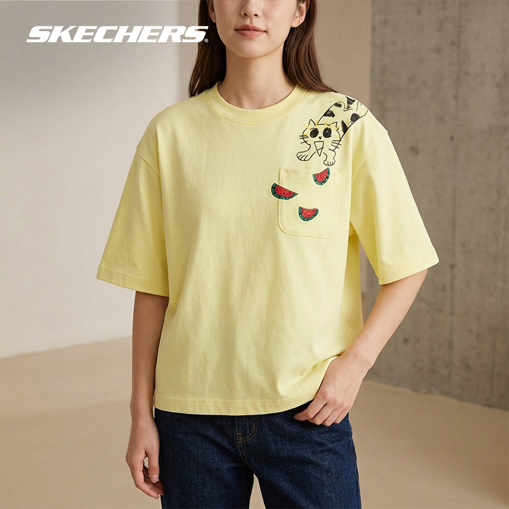 Skechers สเก็ตเชอร์ส เสื้อยืดแขนสั้นยูนิเซ็กส์ Unisex Apo Collection Short Sleeve Tee Apparel - SL125U565-YL (FF)