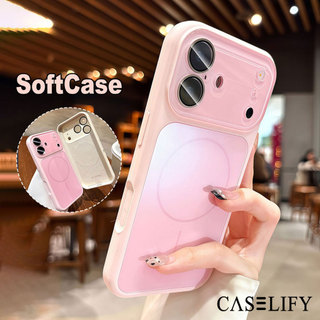 CASELIFY Luxora Magnetic Silicone Bludru Magsafe Case Compatible with iphone 13 14 15 16 17 air pro max casing