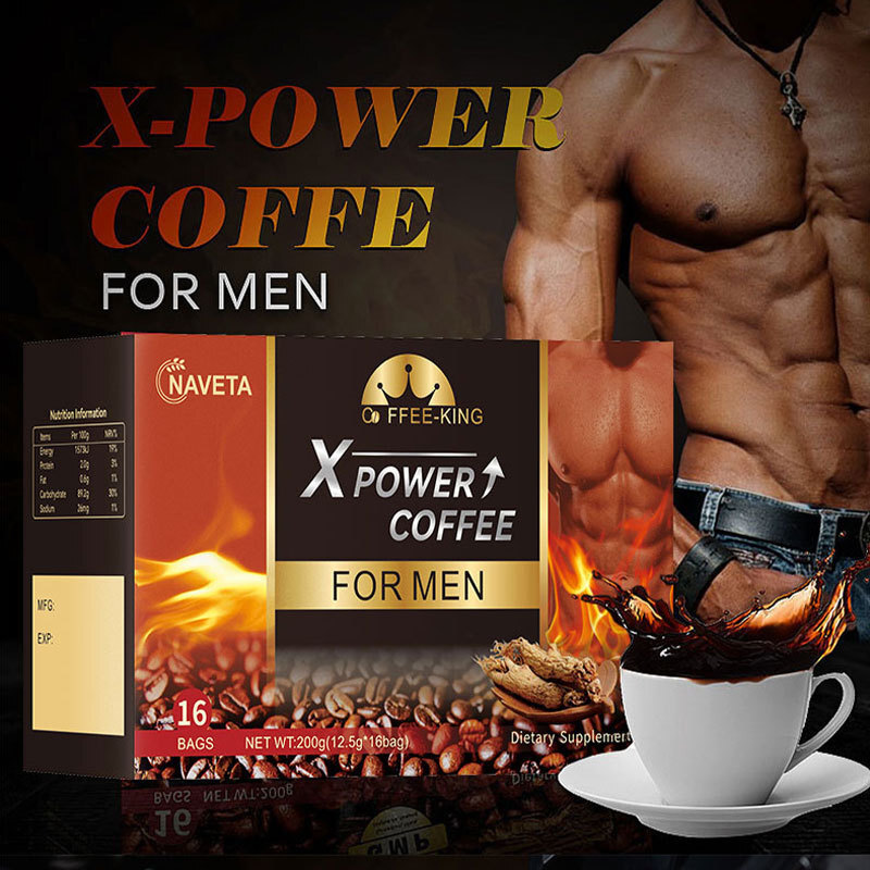 Men Energy Black Coffee Ginseng Oyster Tonic Instant Black Coffee Energy coffee6.11