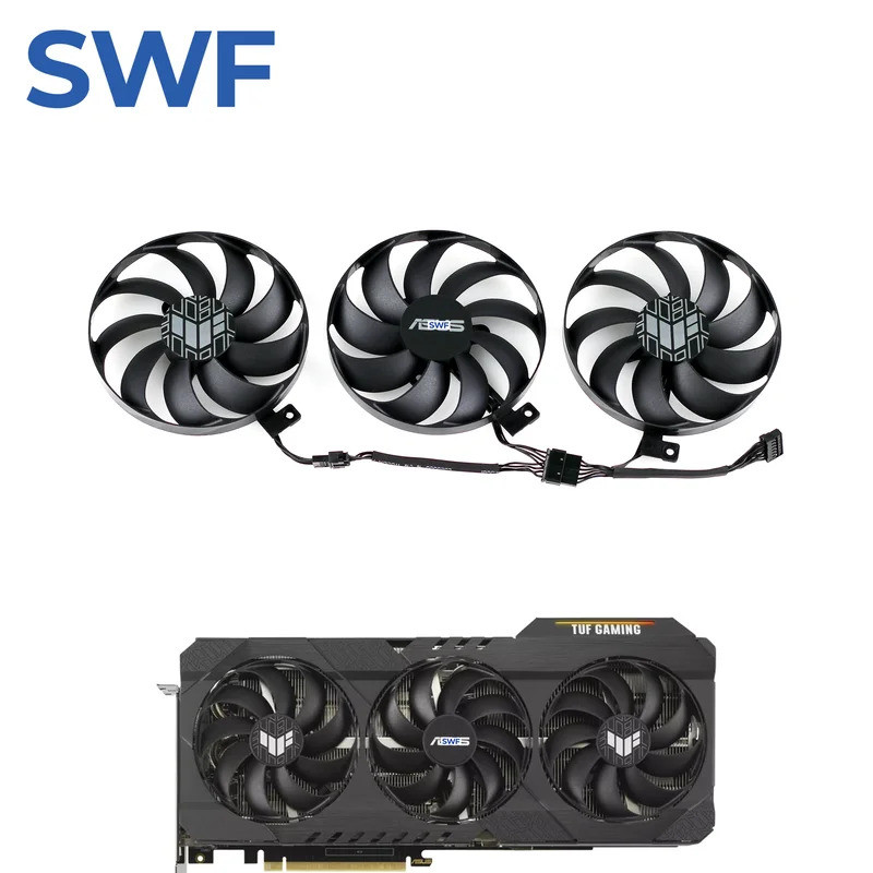 *CF9010U12D พัดลมระบายความร้อนสําหรับ ASUS GeForce RTX 3060 3070 3080 3090 Ti TUF OC GAMING กราฟิกกา