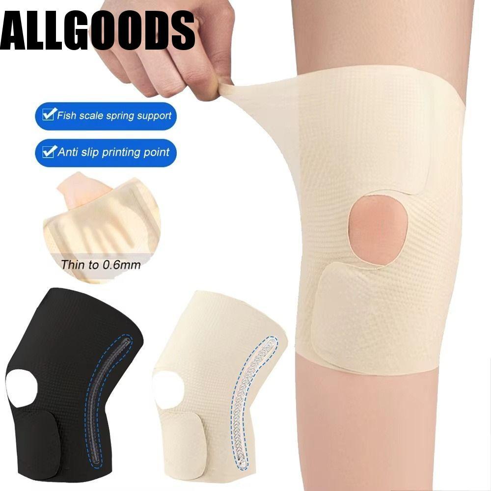 ALLGOODS วงเล็บเข่า,Breathableปรับการบีบอัดเข่าแขน,กีฬากลางแจ้งAnti Slip Ultrathinเข่าสนับสนุนกีฬาเข่า Padsบาสเกตบอลฟุตบอล